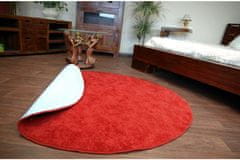 Dywany Lusczów Guľatý koberec SERENADE Graib červený, velikost kruh 200