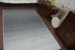 Dywany Lusczów Kusový koberec LISBOA 27208/356 structural čierny / sivý, velikost 80x150