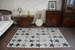 Dywany Lusczów Kusový koberec LISBOA 27219/975 hviezda hnedý, velikost 120x170