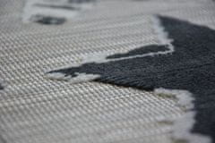 Dywany Lusczów Kusový koberec LISBOA 27219/956 hviezda čierny, velikost 200x290