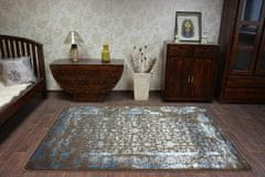 Dywany Lusczów Kusový koberec MANYAS Mariet hnedo-modrý, velikost 200x300