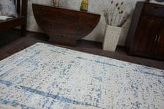 Dywany Lusczów Kusový koberec MANYAS Mariet modro-krémový, velikost 80x150