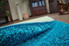 Dywany Lusczów Okrúhly koberec SHAGGY HIZA 5cm tyrkysový, velikost kruh 120