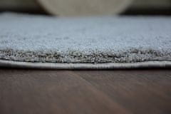 Dywany Lusczów Okrúhly koberec SHAGGY MICRO strieborný, velikost kruh 100