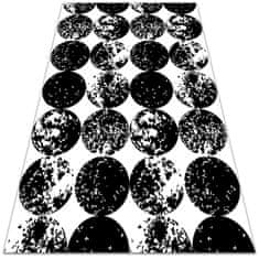 kobercomat.sk Vonkajšie záhradné koberec čierne kruhy 120x180 cm 