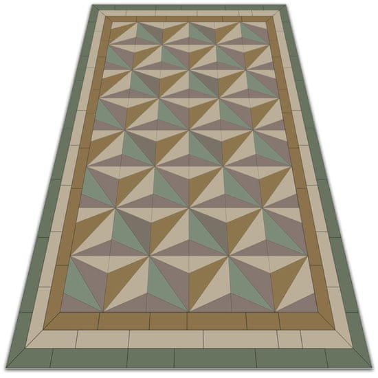 kobercomat.sk Vonkajšie záhradné koberec 3D trojuholníky