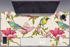 kobercomat.sk Podložka na písací stôl Kvetín a vtákov 90x45 cm 