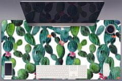 kobercomat.sk Pracovný podložka na stôl Kaktus s kvetinami 90x45 cm 