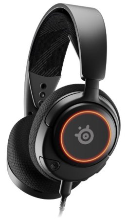 Sluchátka SteelSeries Arctis Nova 3 černá (61631) RGB hi fi měniče multiplatformní odnímatelný mikrofon