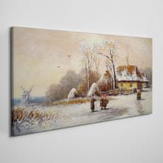 COLORAY.SK Obraz canvas Zimné dediny Snow Strom 120x60 cm