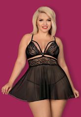 Obsessive 838-BAB babydoll - červená