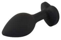 You2toys Silicone Butt Plug With Heart Black