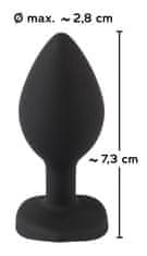 You2toys Silicone Butt Plug With Heart Black