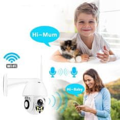 VYZIO® Bezdrôtová IP vonkajšia wifi kamera s aplikáciou, nočným videním, otočným ovládaním DIGICAM, WIFI, IP, Full-HD, 1080p, 340 ° DIGICAM + Pamäťová MicroSD Card | DIGICARD