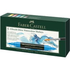 Faber-Castell Popisovače akvarelové A.Dürer set 5 farieb set Basic