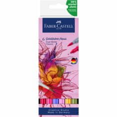Faber-Castell Popisovače Goldfaber Aqua Dual set 6 farebné Flowers