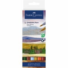 Faber-Castell Popisovače Goldfaber Aqua Dual set 6 farebné Tuscany