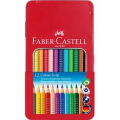 Faber-Castell Pastelky akvarelové Colour Grip set 12 farebné v plechu