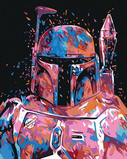 ZUTY Diamantové maľovanie - ABSTRAKTNÁ BOBBA FETT 40x50 cm NO