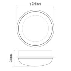 EMOS EMOS Lighting LED prisadené svietidlo, kruhové biele 20W neutrálne b., IP65 1539722000