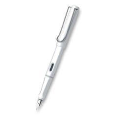 Lamy Safari Shiny White plniace pero hrot M