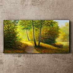 COLORAY.SK Obraz Canvas Maľovanie lesných stromov cesta 120x60 cm