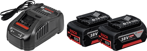 BOSCH Professional štartovacia sada 2× GBA 18V 5.0AH + GAL 1880 CV (1.600.A00.B8J)