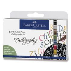 Faber-Castell Popisovač Pitt Artist Pen Calligraphy 8 kusov