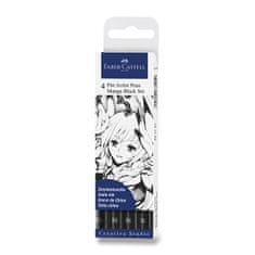 Faber-Castell Popisovač Pitt Artist Pen Manga 4 kusy, čierne II