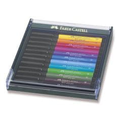 Faber-Castell Popisovače Pitt Artist Pen Brush 12 ks, základné farby