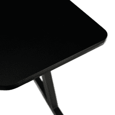 KONDELA Herný stôl / počítačový stôl, čierna / červená, MACKENZIA 140cm