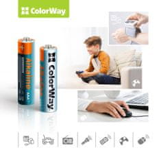 ColorWay Batérie ColorWay Alkaline Power AAA, 2ks, blister, (CW-BALR03-2BL)