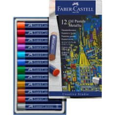 Faber-Castell Olejový pastel Creative Studio set 12 farebný metalický