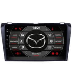 TomiMax 254 Android 12 autorádio Mazda 3 2003-2009