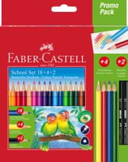 Faber-Castell Pastelky tria set 18 farebné+4+2