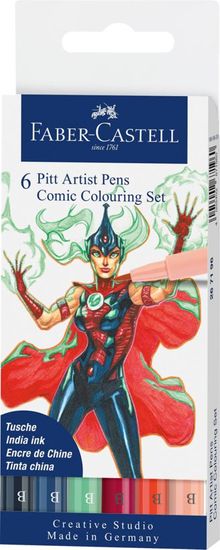 Faber-Castell PITT umelecké fixky set Komiks 6 ks Mix