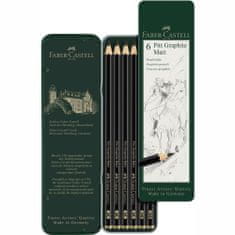 Faber-Castell Grafitové ceruzky Pitt Matt Set 6 - plech
