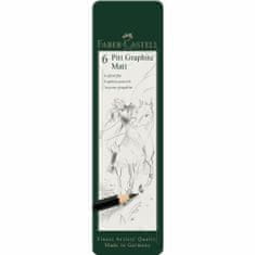 Faber-Castell Grafitové ceruzky Pitt Matt Set 6 - plech