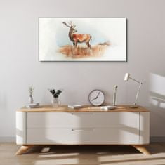 COLORAY.SK Obraz Canvas Akvarel Animal Deer 100x50 cm