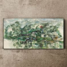 COLORAY.SK Obraz Canvas Na vode Edge Cézanne 140x70 cm