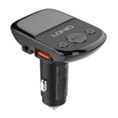 LDNIO Vysielač FM LDNIO Bluetooth C706Q, 2USB, AUX + kábel USB-C