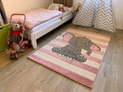 eoshop Detský koberec Kiddo A1087 pink (Variant: 80 x 150 cm-ZĽAVA)