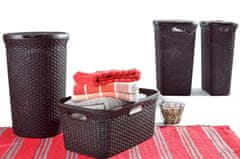 eoshop RATTAN STYLE 45L kôš na čisté bielizeň / hnedý