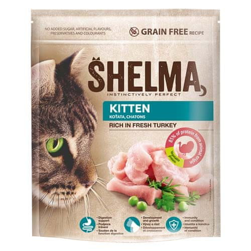 SHELMA Freshmeat Junior 750g morčacie granule pre mačiatka