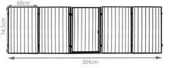 Kaminer  BK-2961 Zábrana ku krbu 300cm