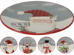 MAT tanier 24cm vianočný keramický mix dekorov