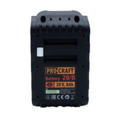 Procraft Batéria akumulátorová, 20V Li-ion, 8000mAh Procraft 20/8