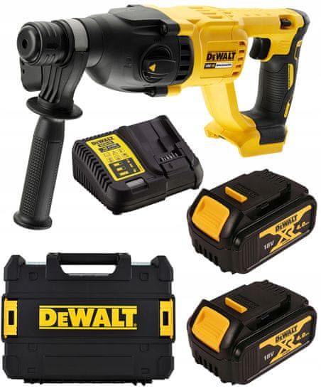 DeWalt Príklepová vŕtačka DCH133M2 18V XR 2aku 4,0 Ah