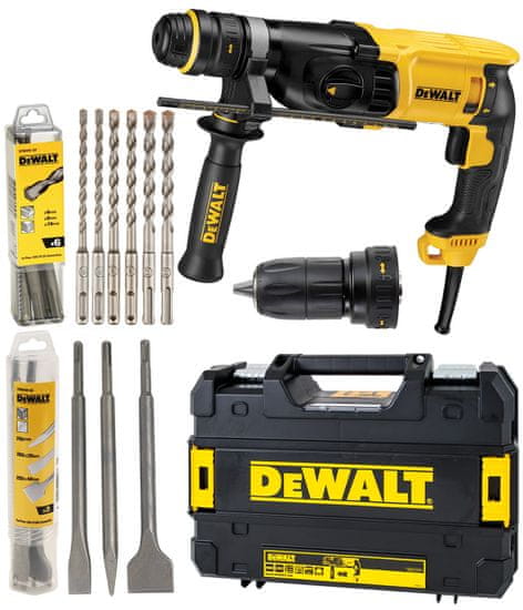 DeWalt Vŕtacie kladivo 800 W SDS+ 2,8j kufor+ akc