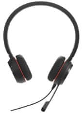 Jabra Evolve 20/Stereo/USB/Drôt/MS/Čierna-červená